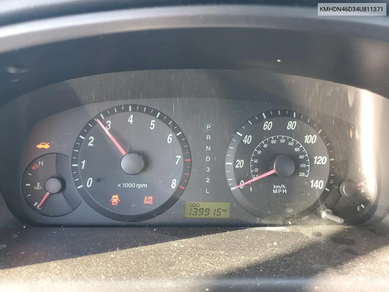KMHDN46D34U811371 2004 Hyundai Elantra Gls