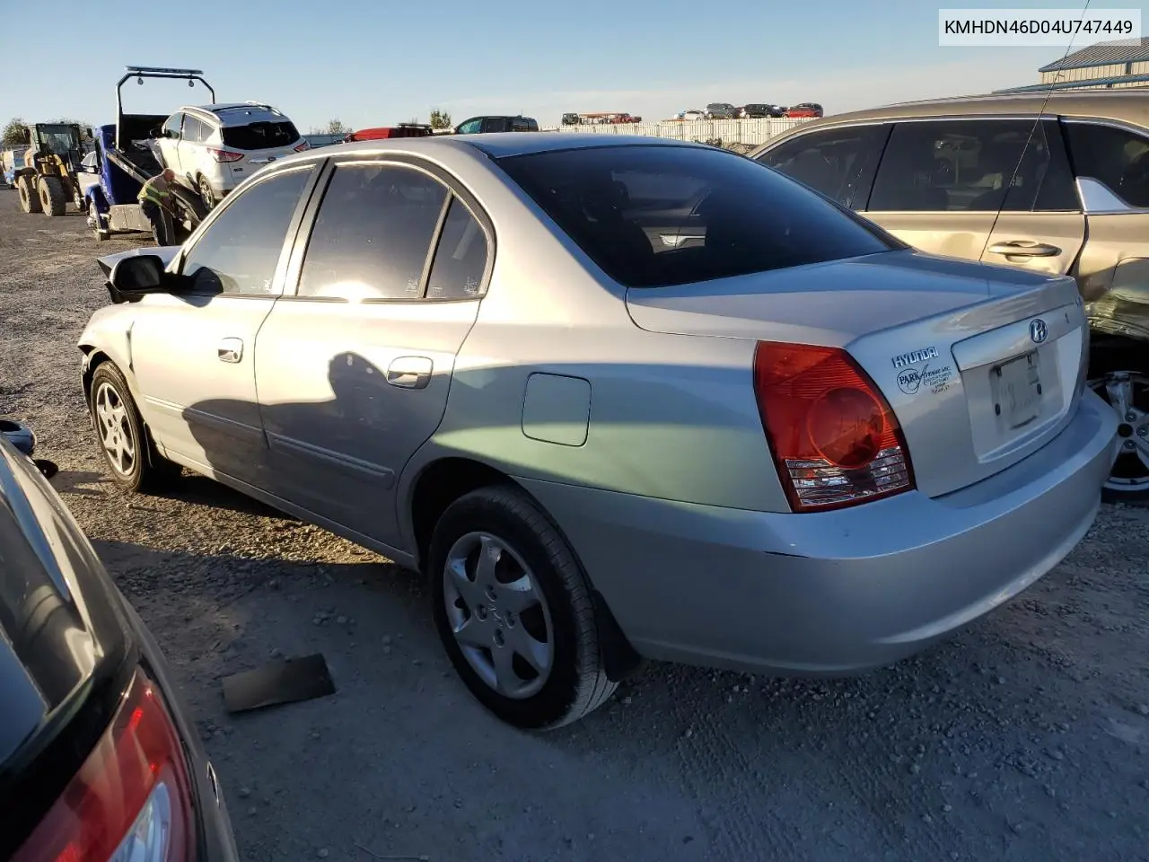 KMHDN46D04U747449 2004 Hyundai Elantra Gls