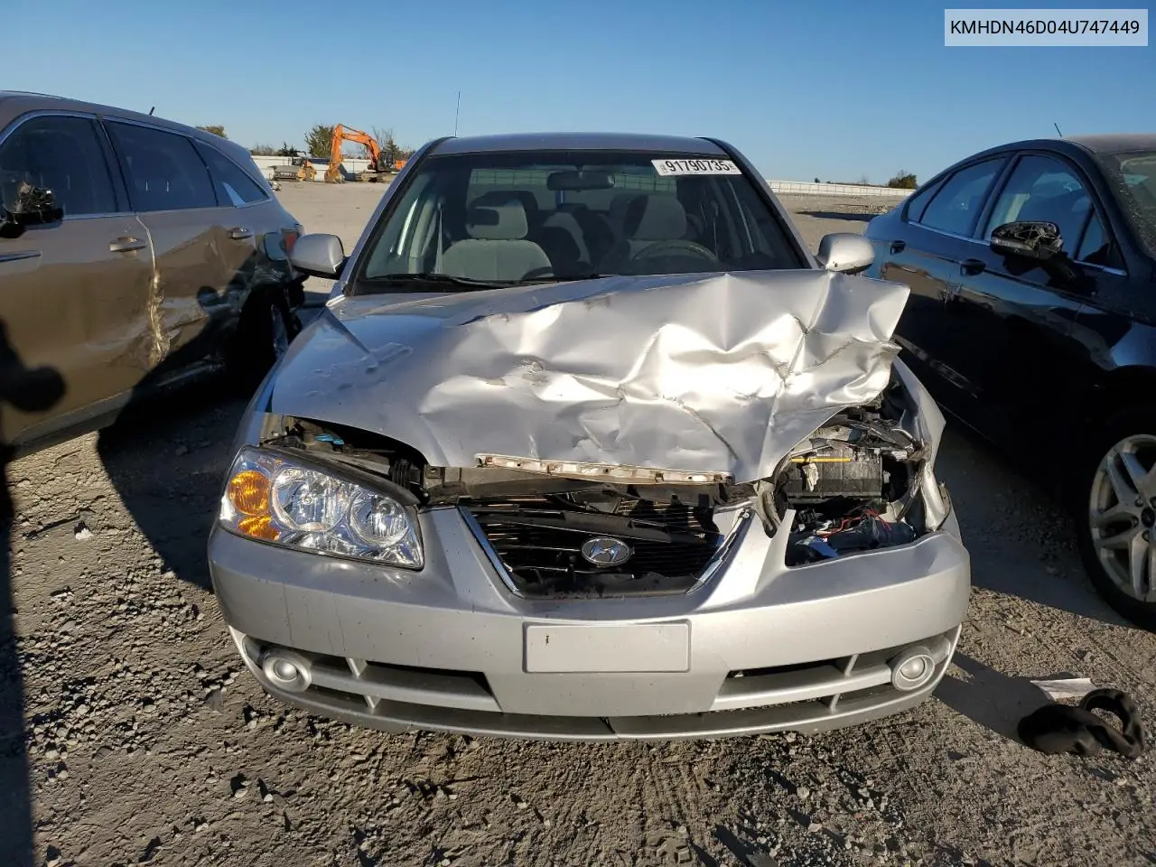 KMHDN46D04U747449 2004 Hyundai Elantra Gls
