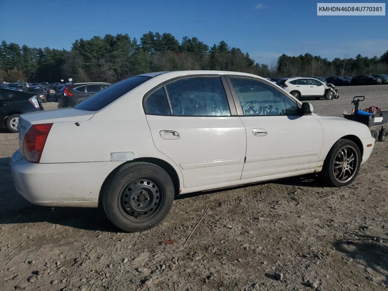 KMHDN46D84U770381 2004 Hyundai Elantra Gls