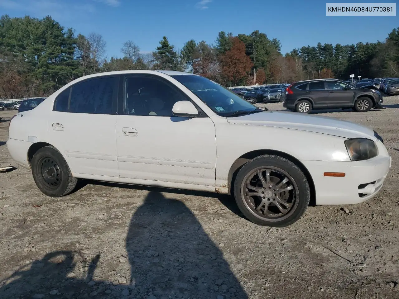 KMHDN46D84U770381 2004 Hyundai Elantra Gls