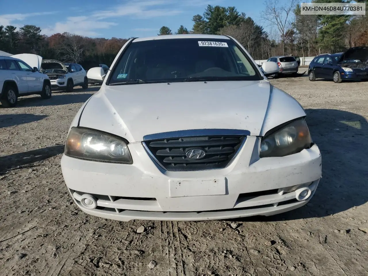 KMHDN46D84U770381 2004 Hyundai Elantra Gls