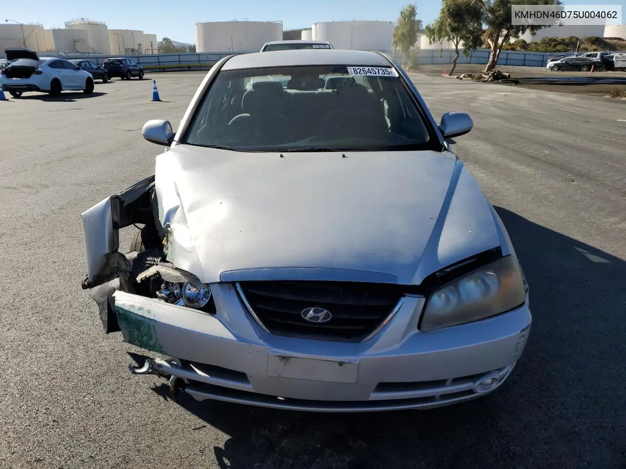 KMHDN46D75U004062 2005 Hyundai Elantra Gls
