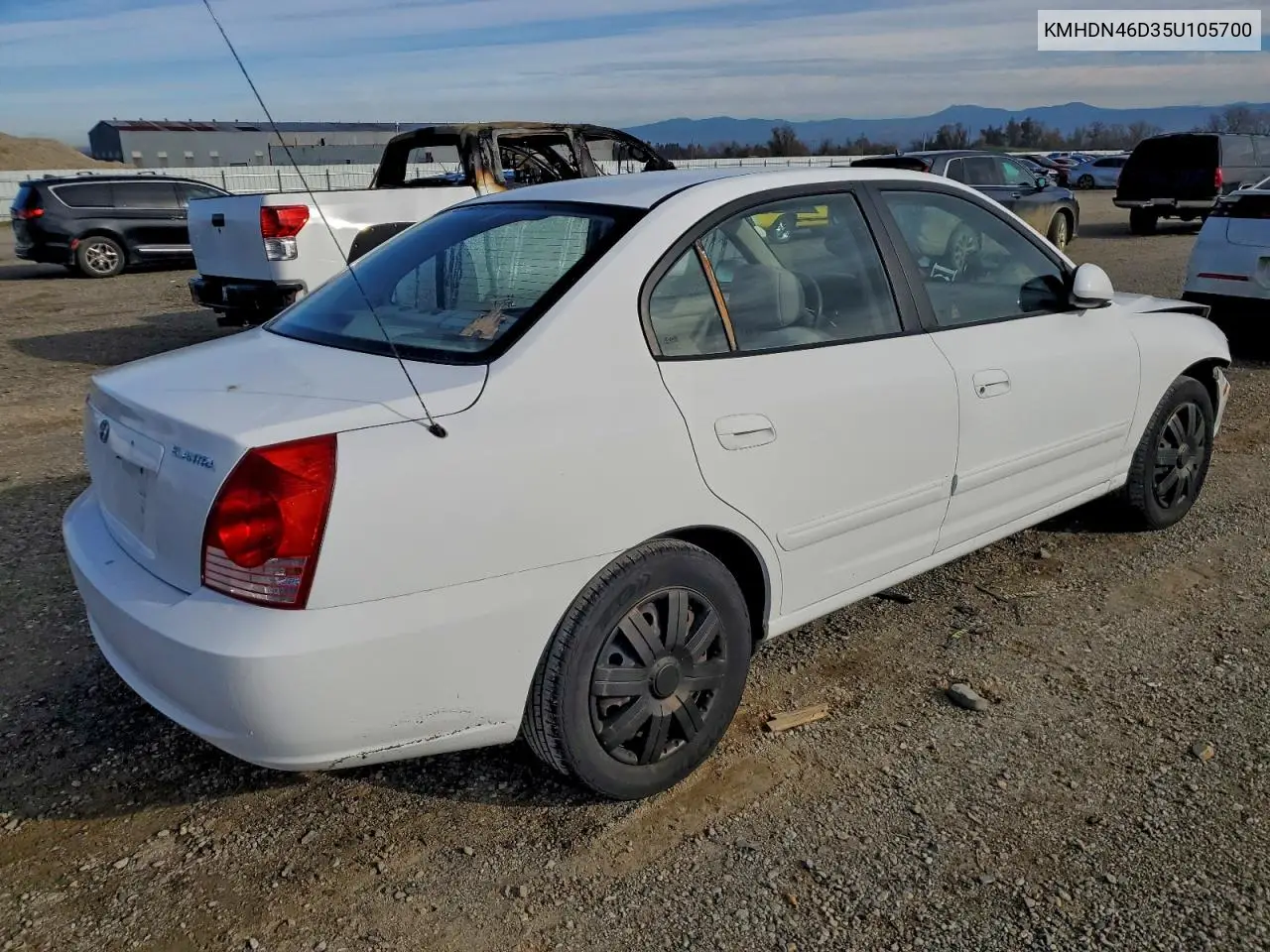 KMHDN46D35U105700 2005 Hyundai Elantra Gls