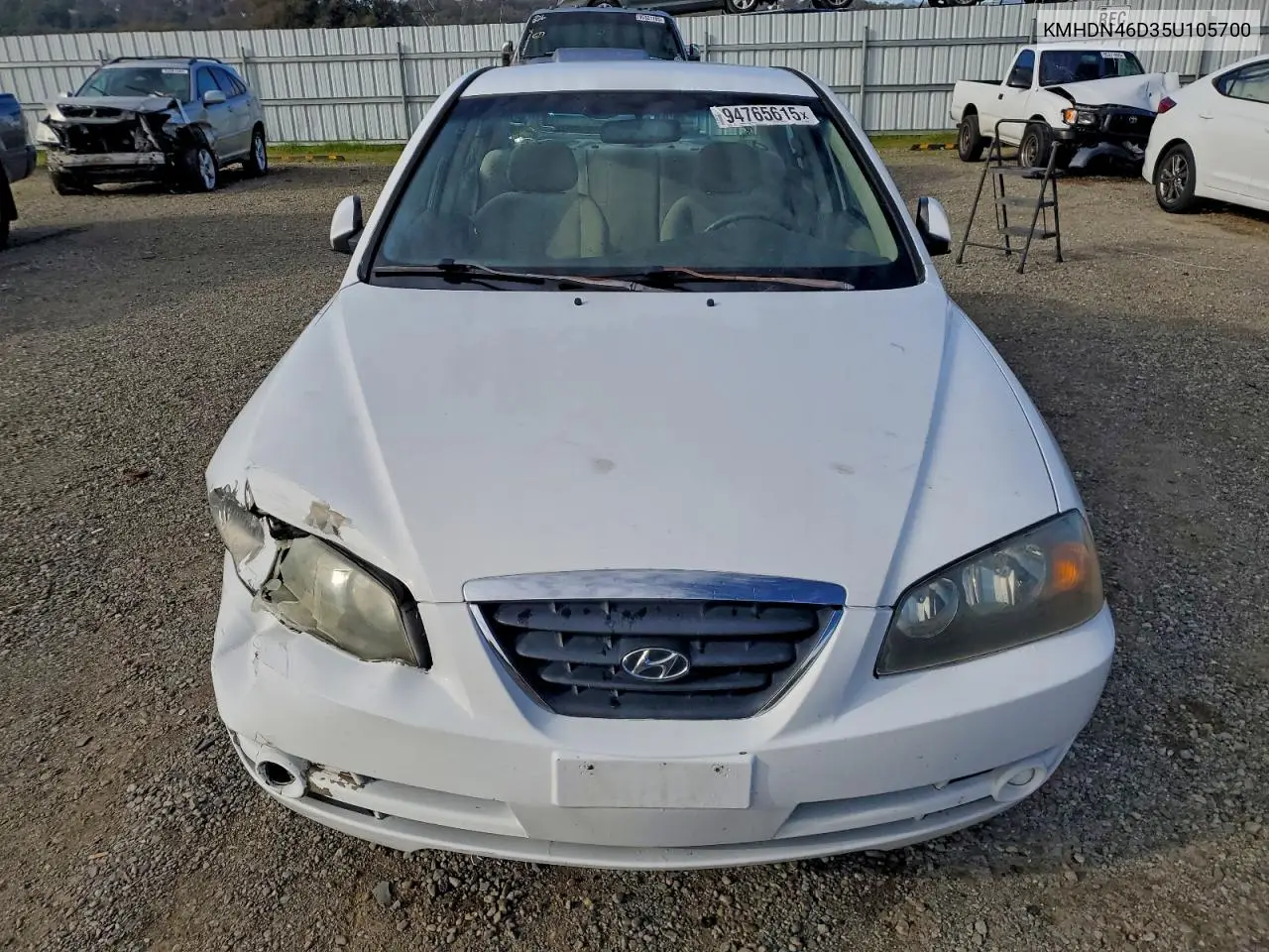 KMHDN46D35U105700 2005 Hyundai Elantra Gls