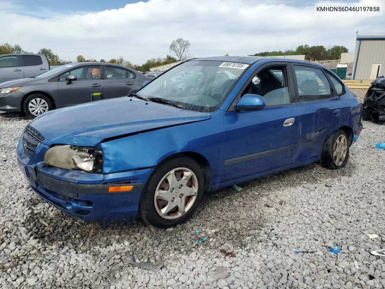 KMHDN56D46U197858 2006 Hyundai Elantra Gls