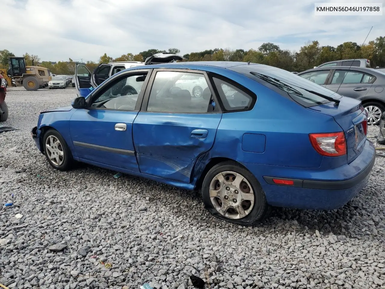KMHDN56D46U197858 2006 Hyundai Elantra Gls