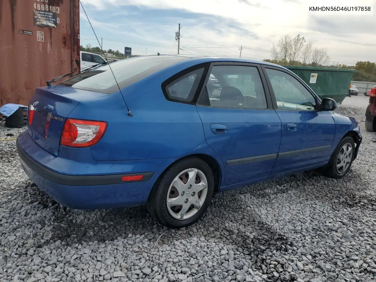 KMHDN56D46U197858 2006 Hyundai Elantra Gls