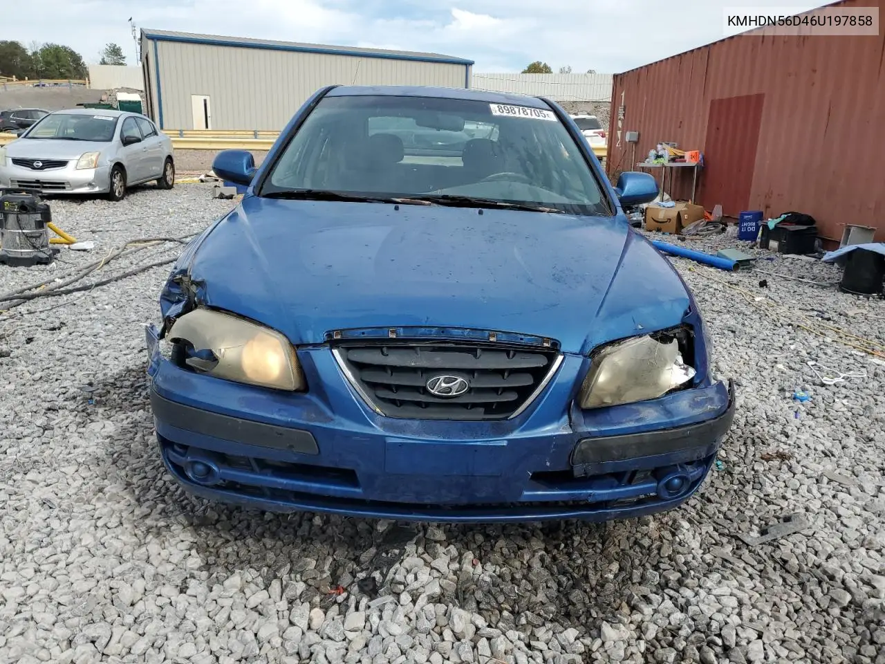 KMHDN56D46U197858 2006 Hyundai Elantra Gls