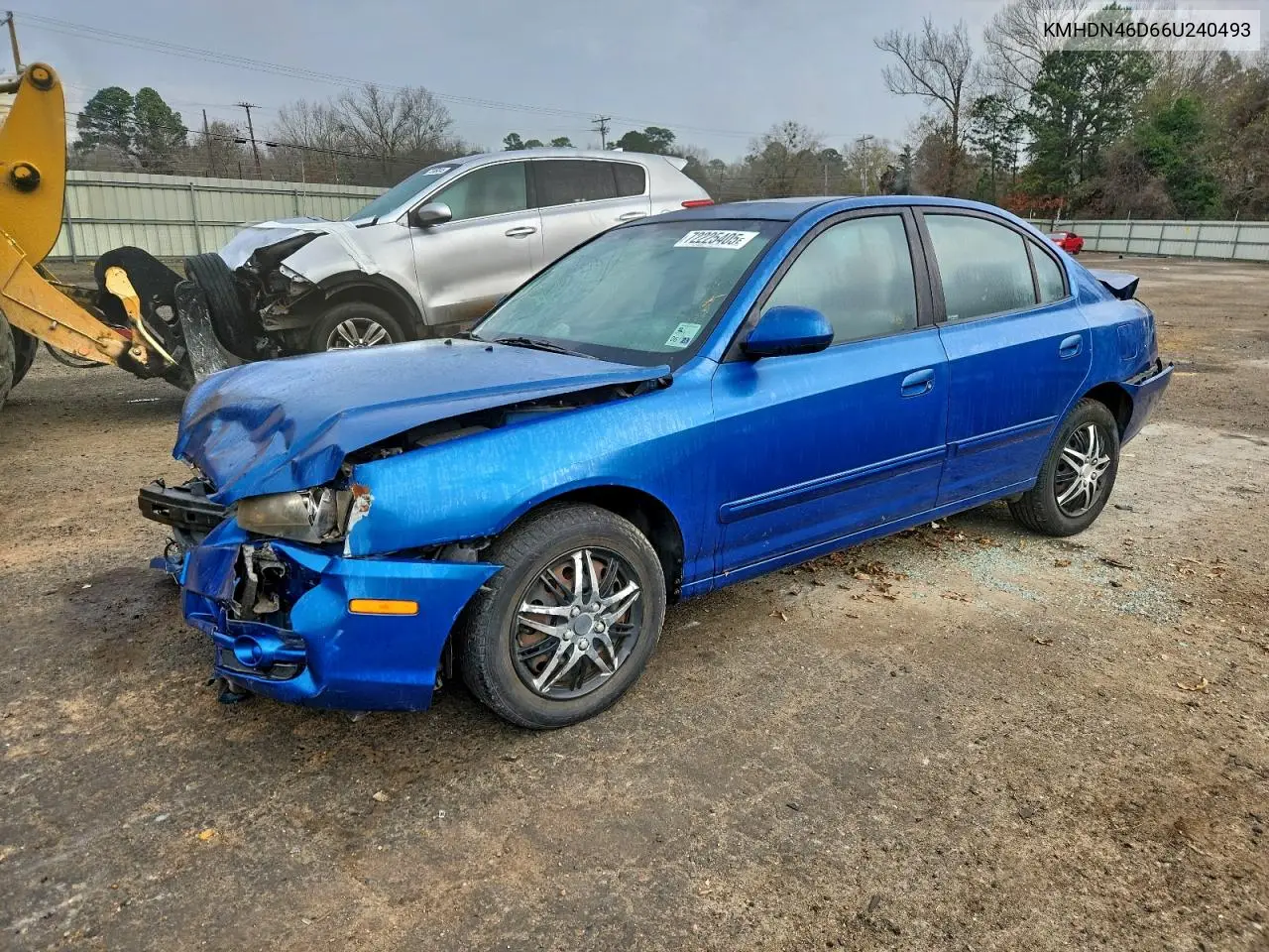 KMHDN46D66U240493 2006 Hyundai Elantra Gls