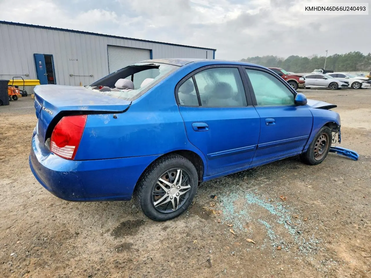 KMHDN46D66U240493 2006 Hyundai Elantra Gls