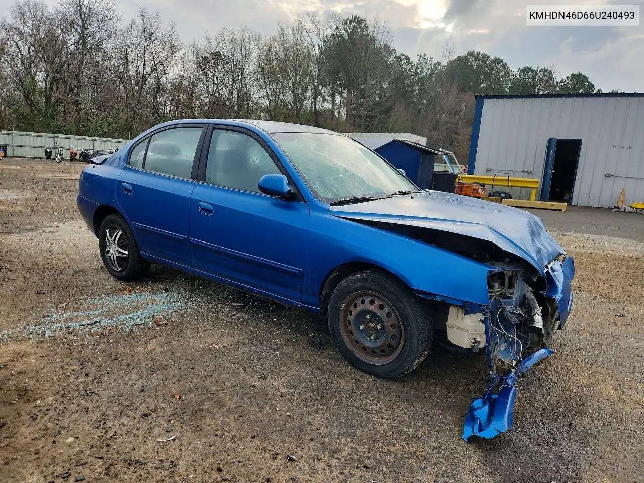KMHDN46D66U240493 2006 Hyundai Elantra Gls