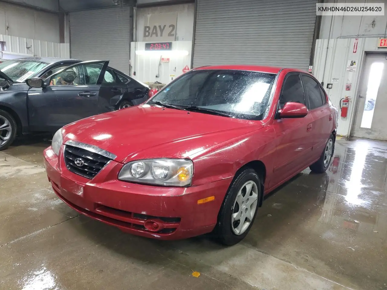 KMHDN46D26U254620 2006 Hyundai Elantra Gls
