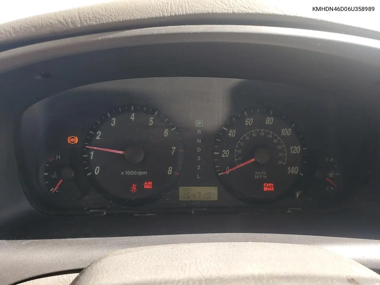 KMHDN46D06U358989 2006 Hyundai Elantra Gls