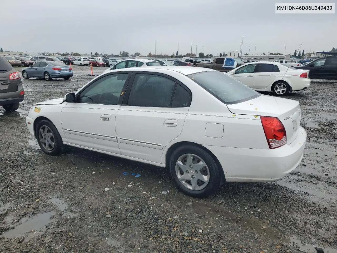 KMHDN46D86U349439 2006 Hyundai Elantra Gls