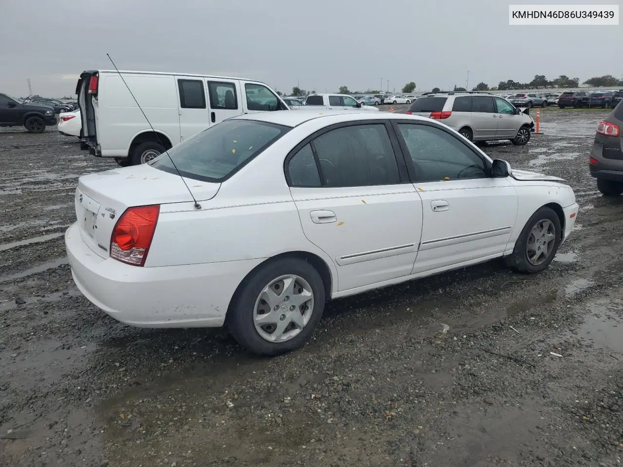 KMHDN46D86U349439 2006 Hyundai Elantra Gls
