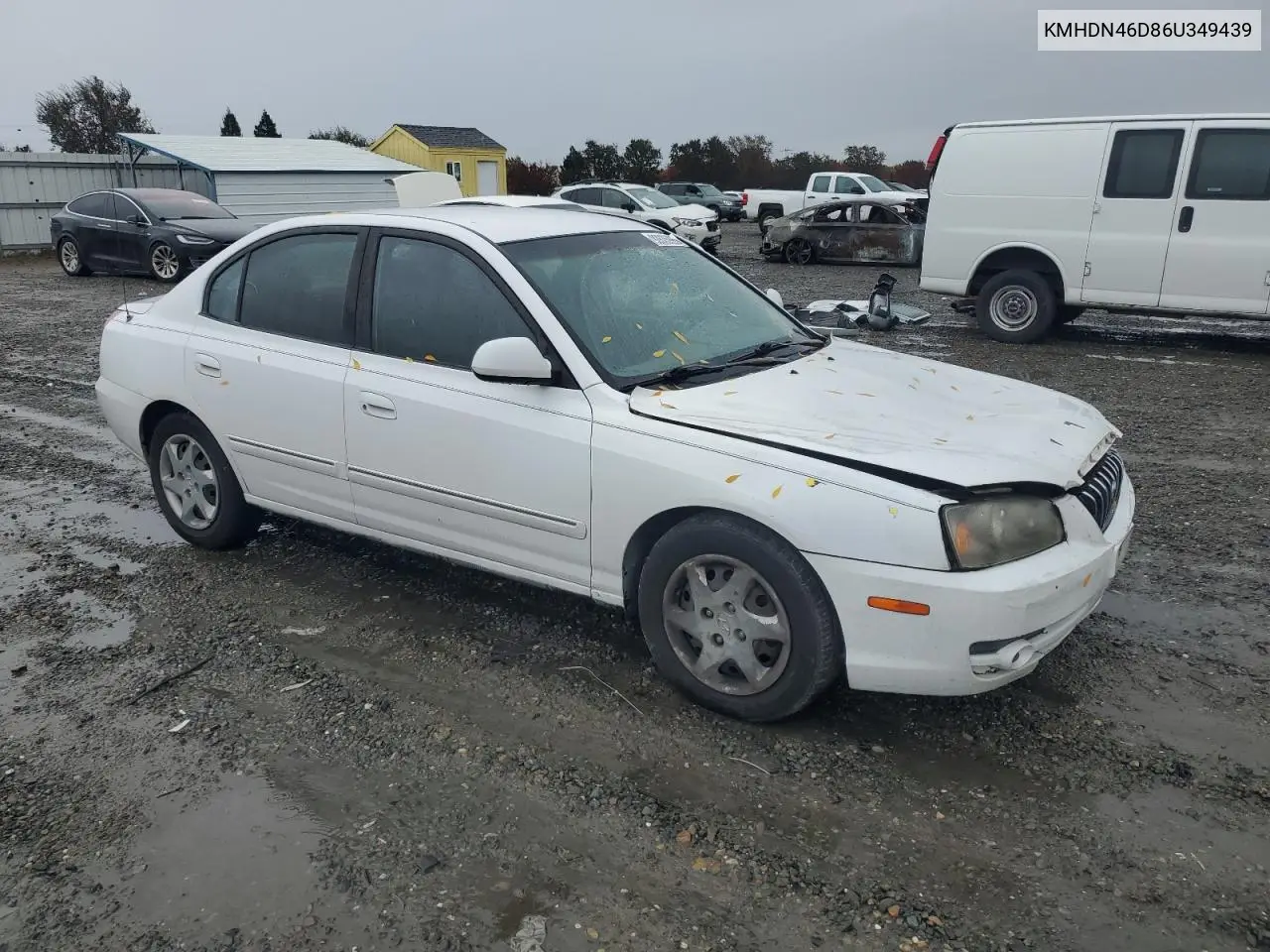 KMHDN46D86U349439 2006 Hyundai Elantra Gls