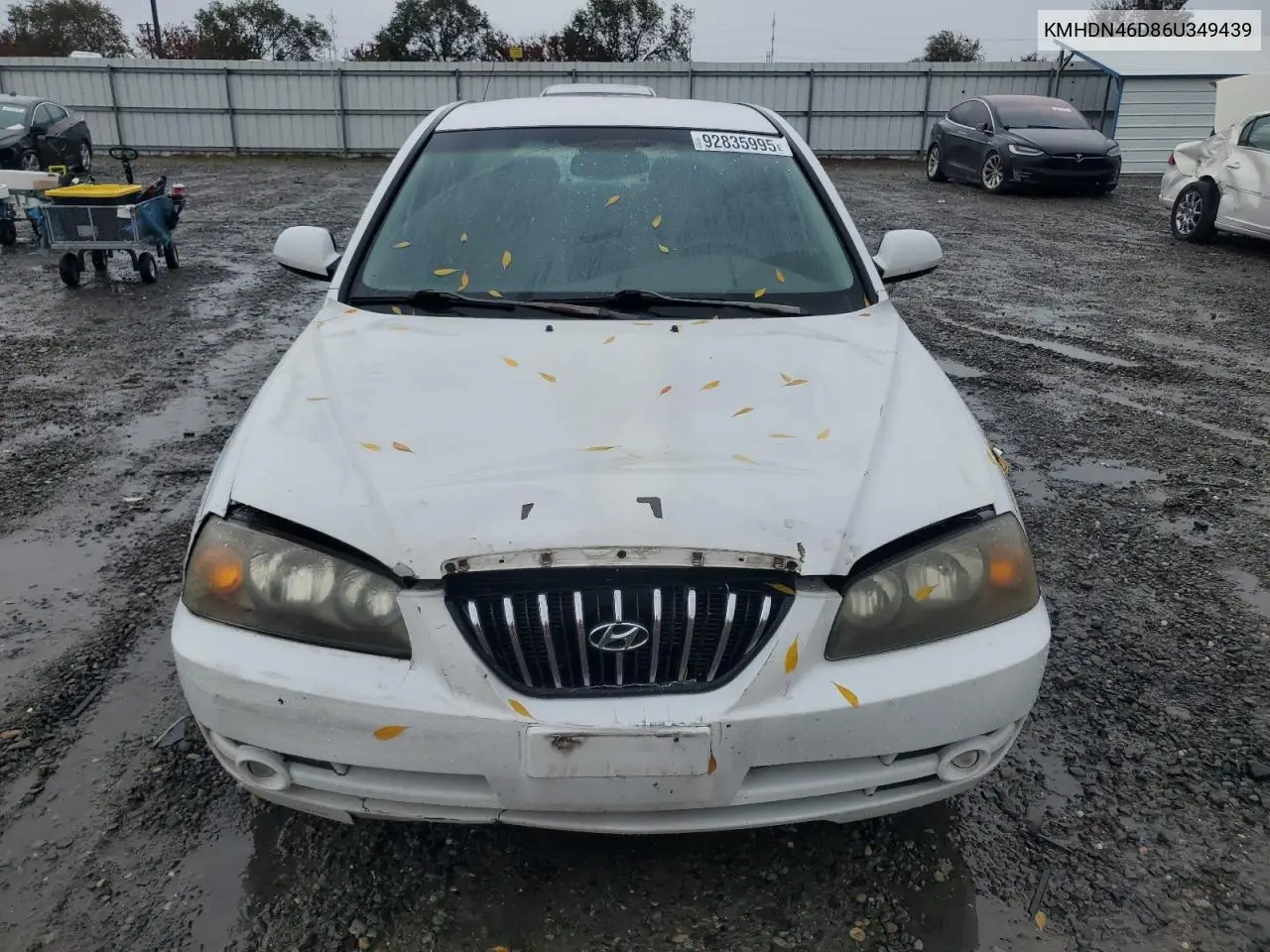 KMHDN46D86U349439 2006 Hyundai Elantra Gls