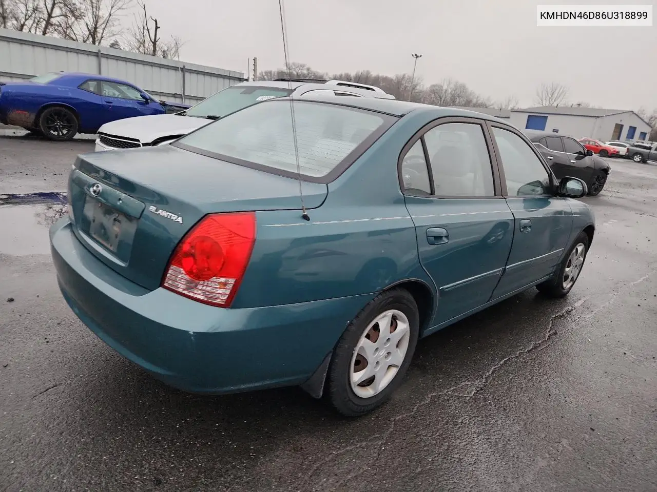 KMHDN46D86U318899 2006 Hyundai Elantra Gls
