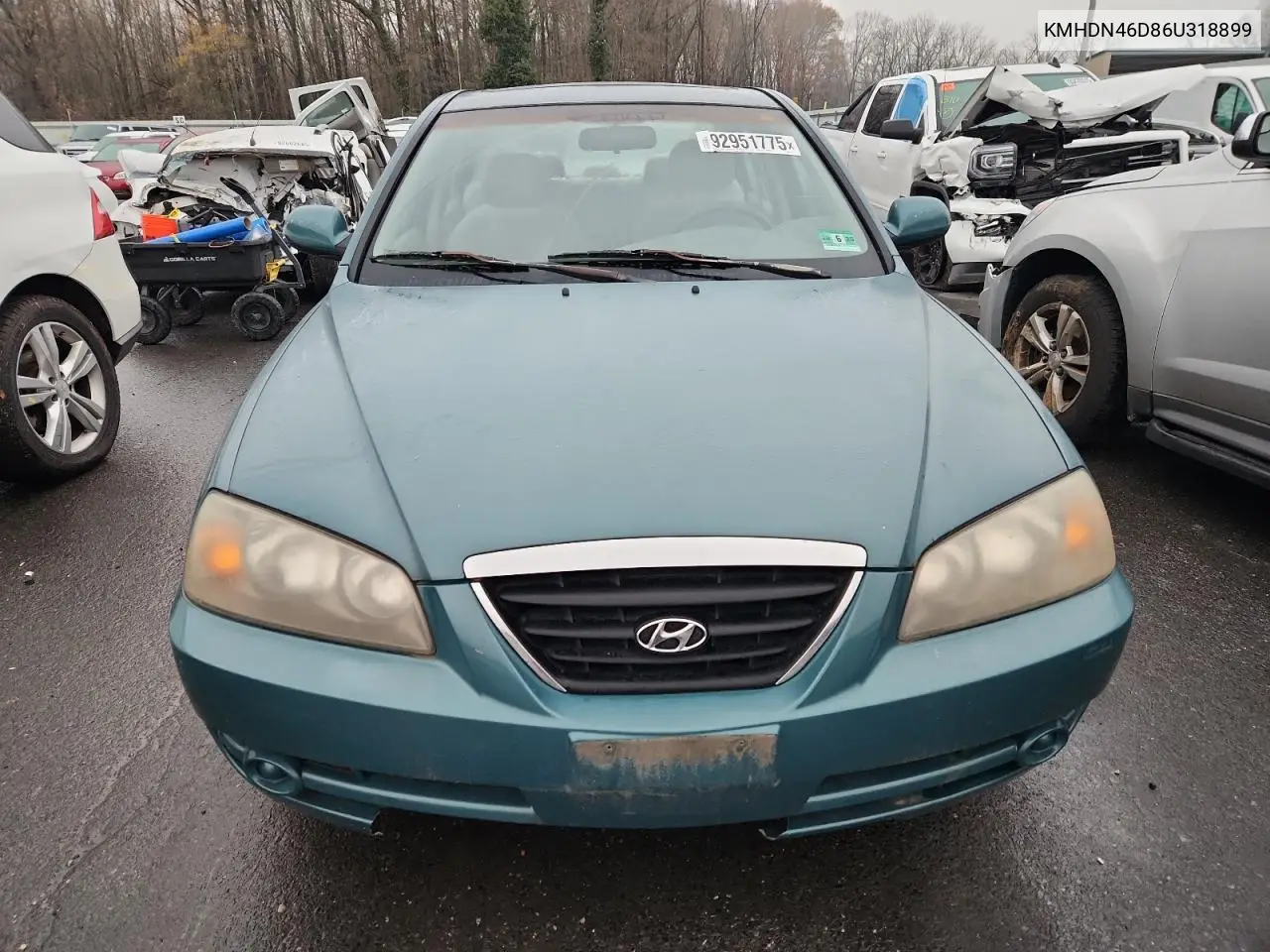 KMHDN46D86U318899 2006 Hyundai Elantra Gls