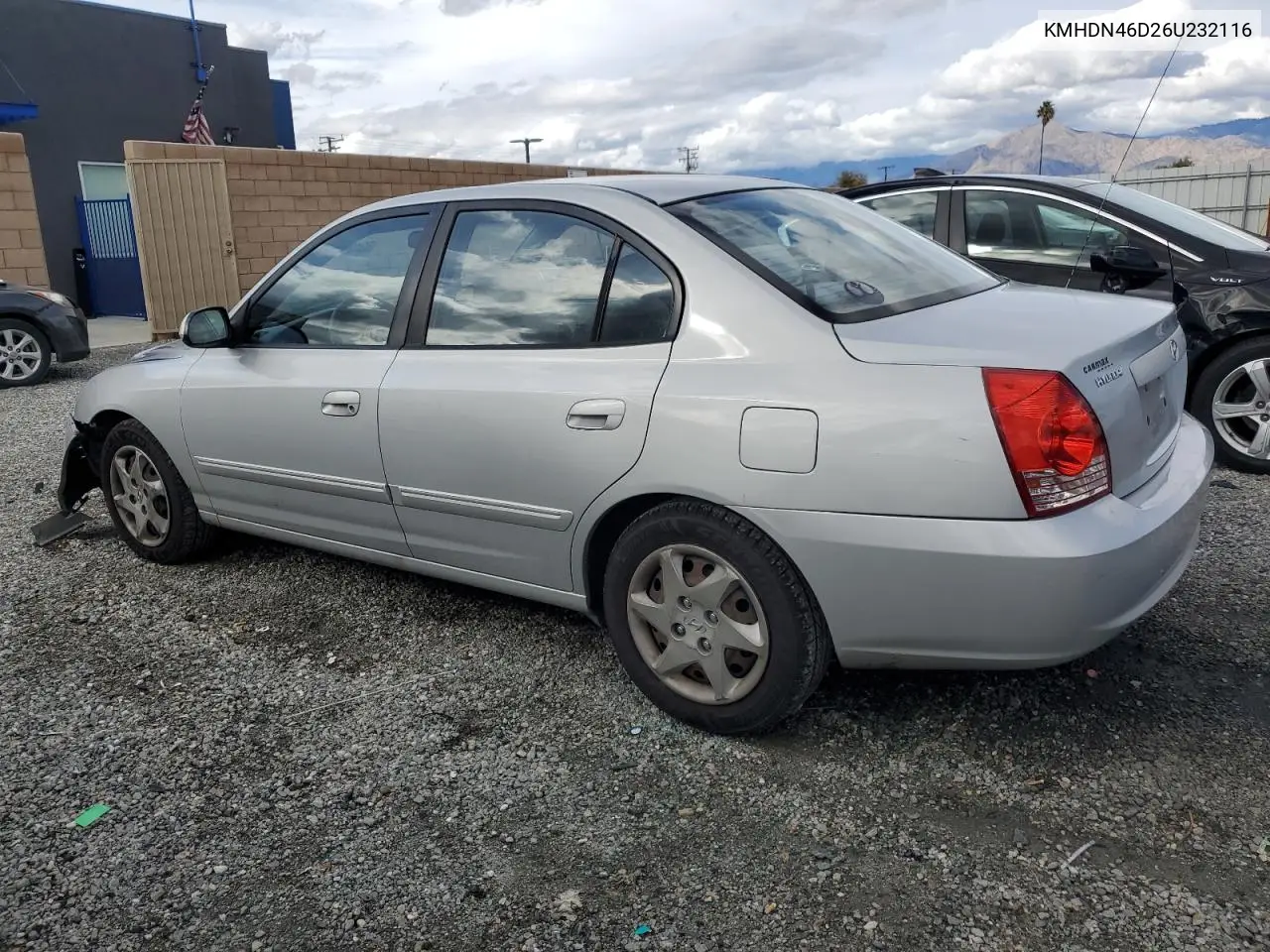 KMHDN46D26U232116 2006 Hyundai Elantra Gls