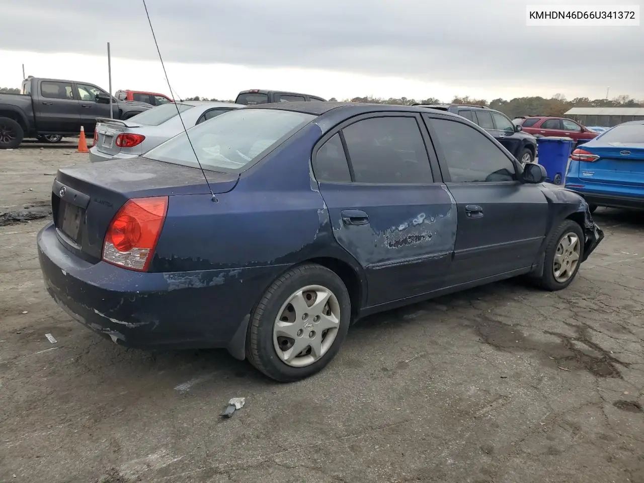 KMHDN46D66U341372 2006 Hyundai Elantra Gls