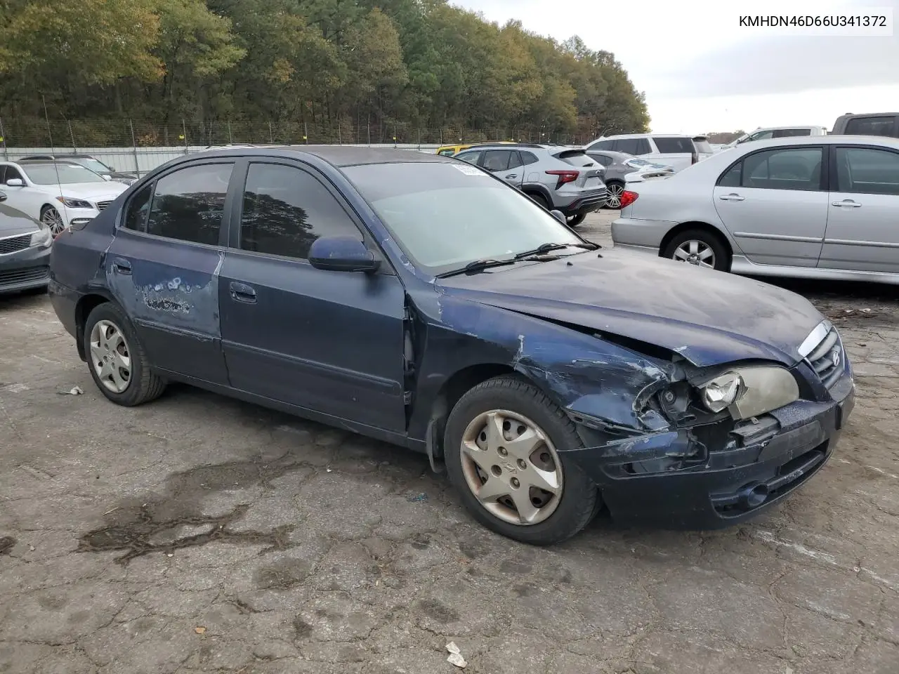 KMHDN46D66U341372 2006 Hyundai Elantra Gls