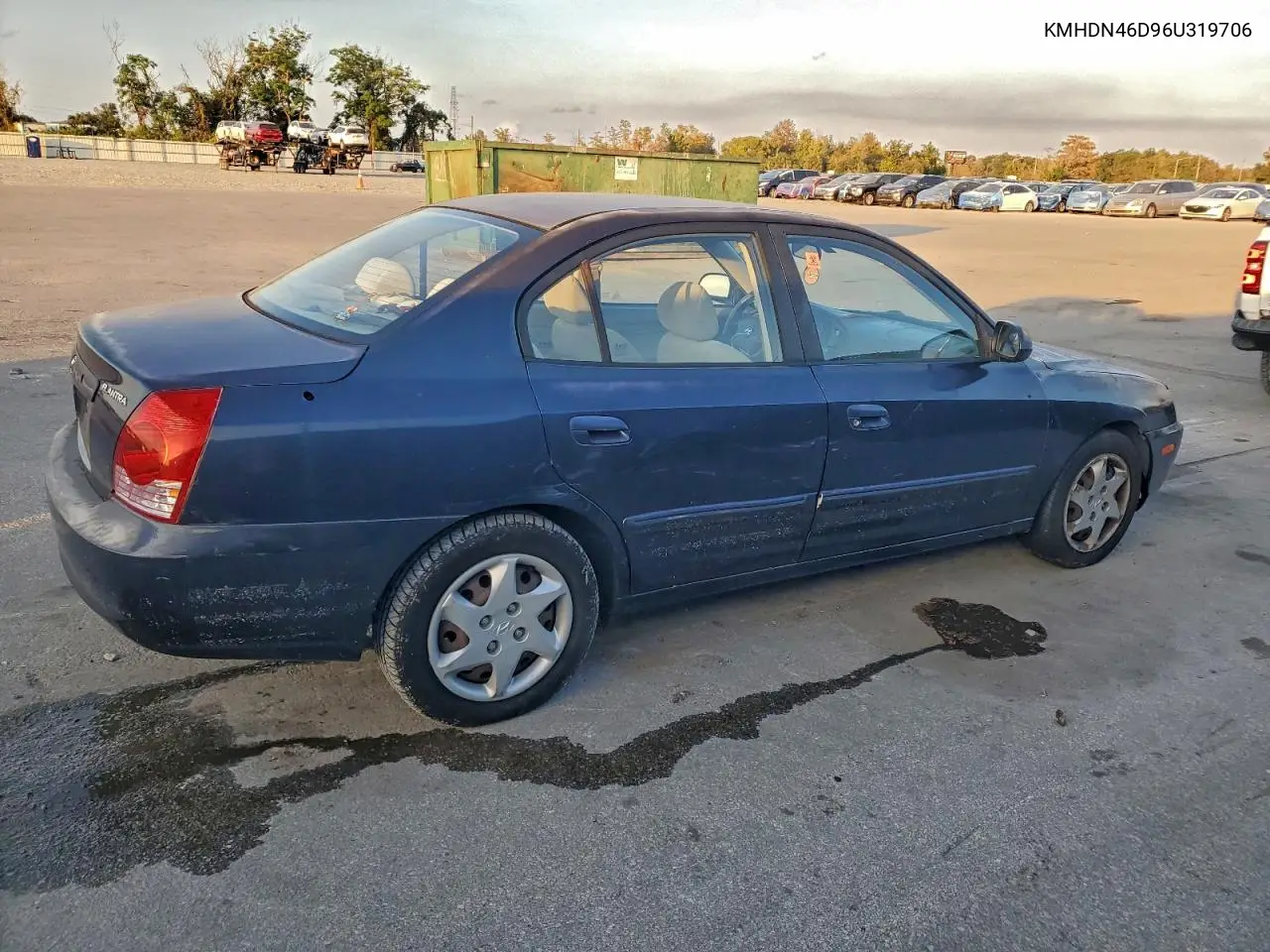 KMHDN46D96U319706 2006 Hyundai Elantra Gls