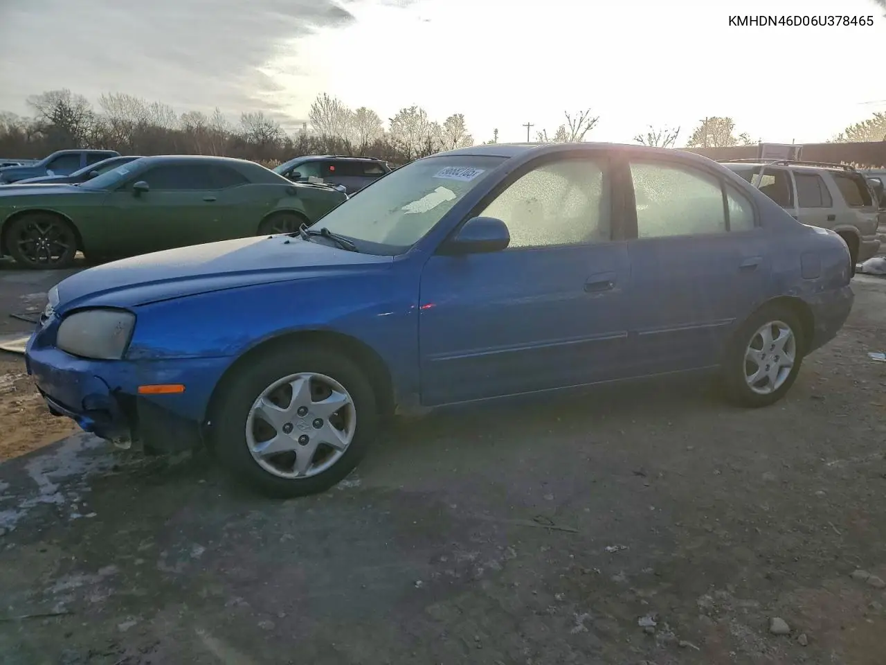 KMHDN46D06U378465 2006 Hyundai Elantra Gls