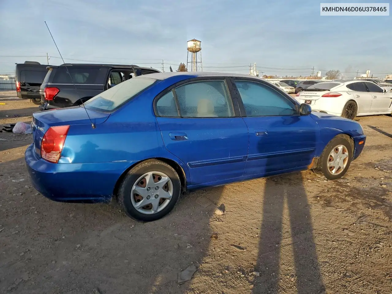 KMHDN46D06U378465 2006 Hyundai Elantra Gls