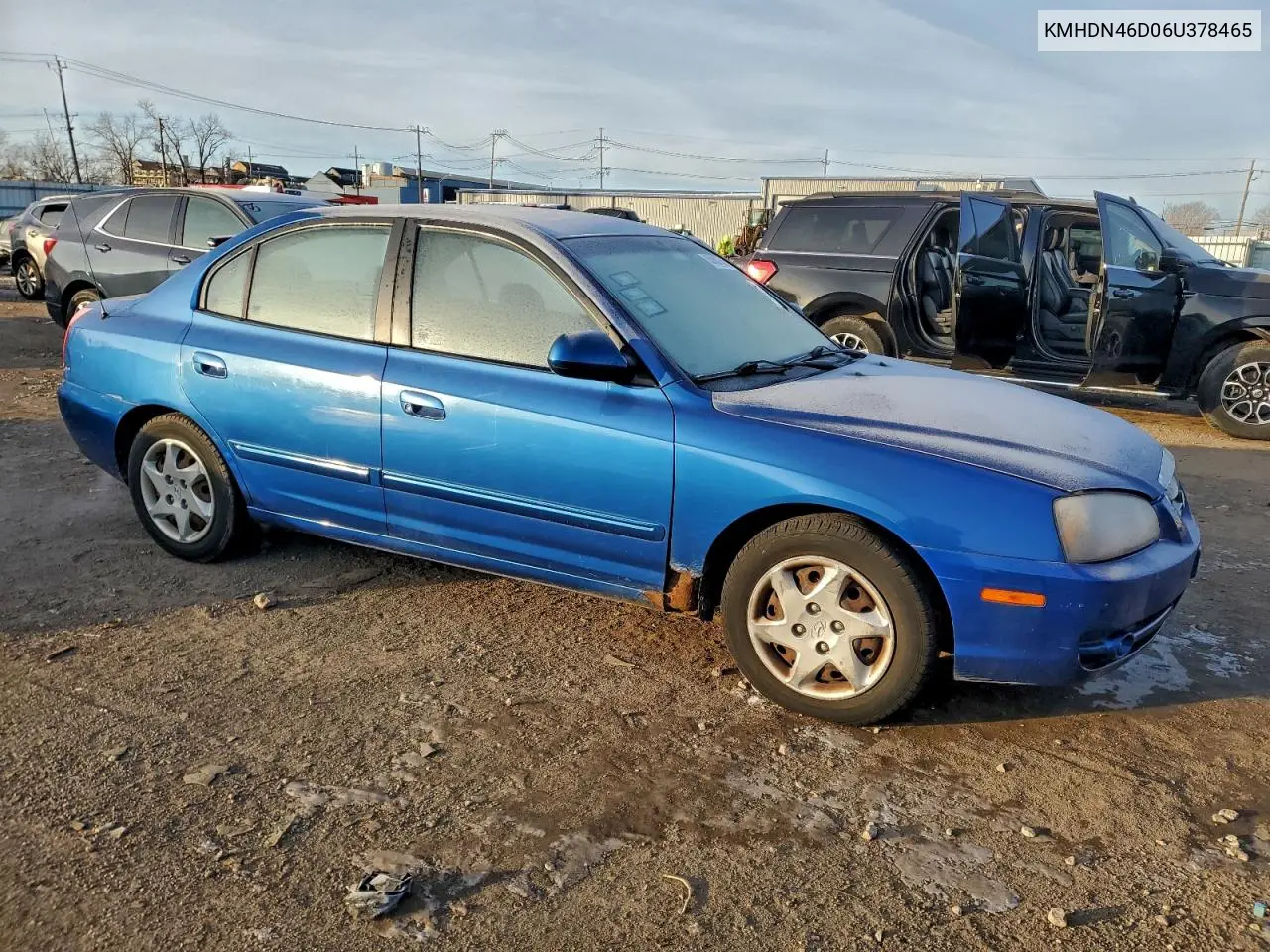 KMHDN46D06U378465 2006 Hyundai Elantra Gls