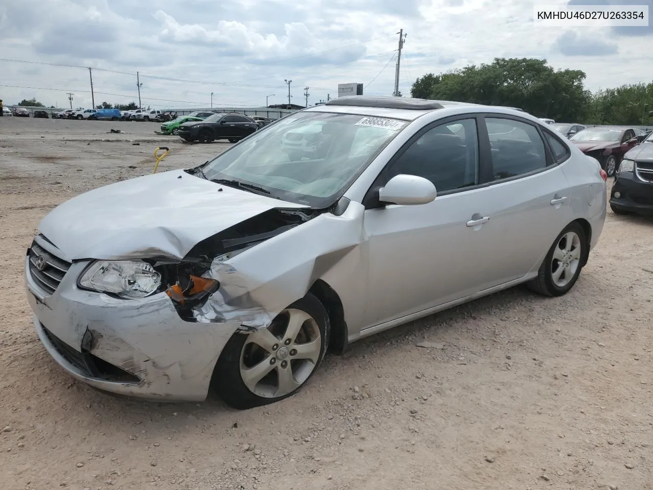 KMHDU46D27U263354 2007 Hyundai Elantra Gls