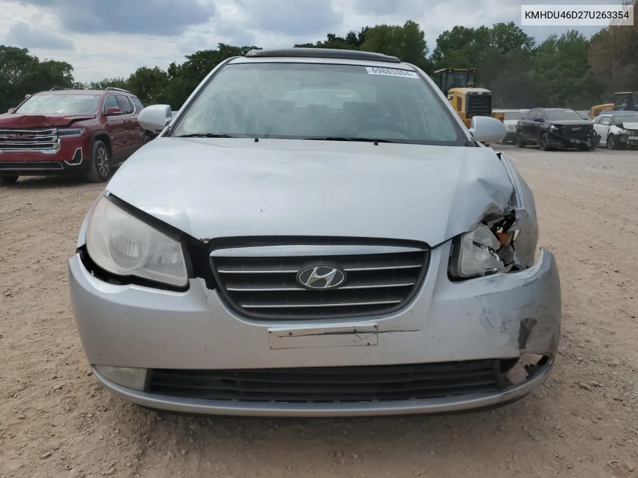 2007 Hyundai Elantra Gls VIN: KMHDU46D27U263354 Lot: 69885304