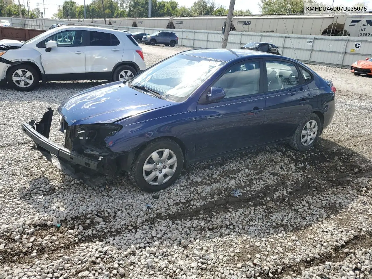KMHDU46D07U035076 2007 Hyundai Elantra Gls