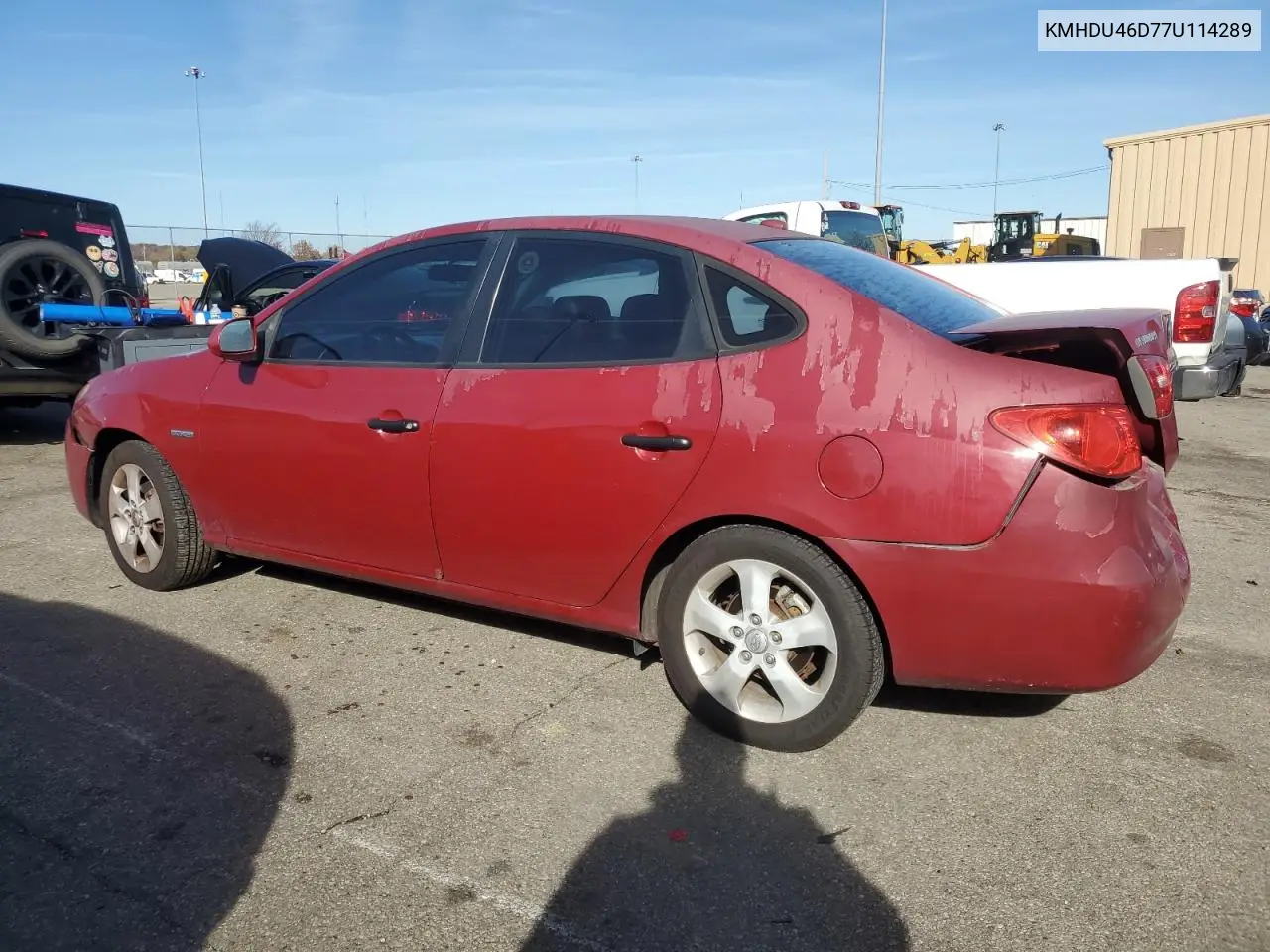 KMHDU46D77U114289 2007 Hyundai Elantra Gls