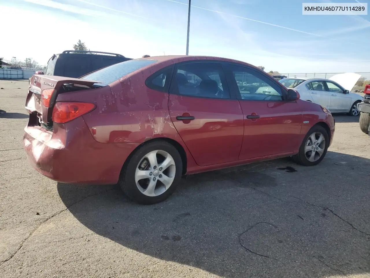 KMHDU46D77U114289 2007 Hyundai Elantra Gls