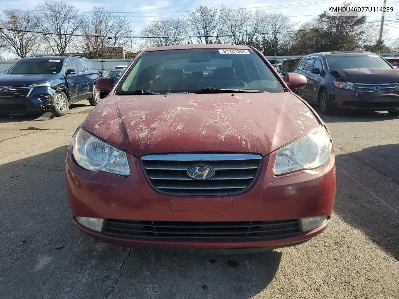KMHDU46D77U114289 2007 Hyundai Elantra Gls
