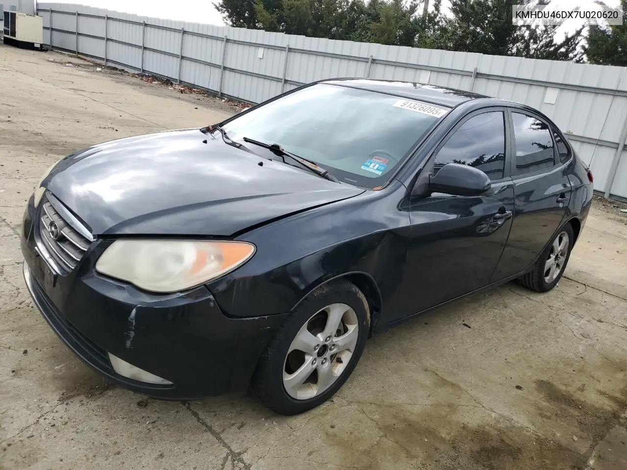 KMHDU46DX7U020620 2007 Hyundai Elantra Gls