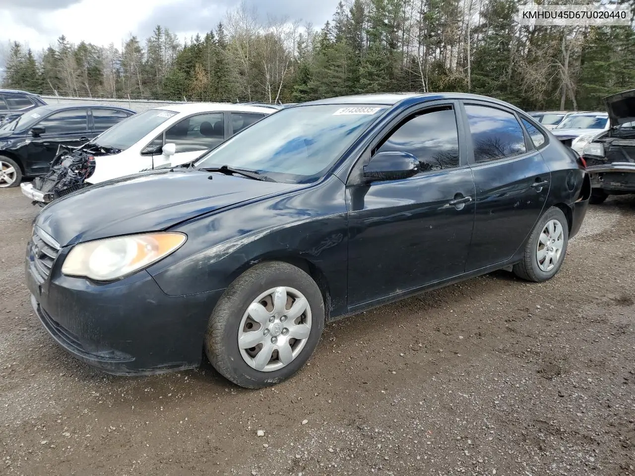 KMHDU45D67U020440 2007 Hyundai Elantra Gl