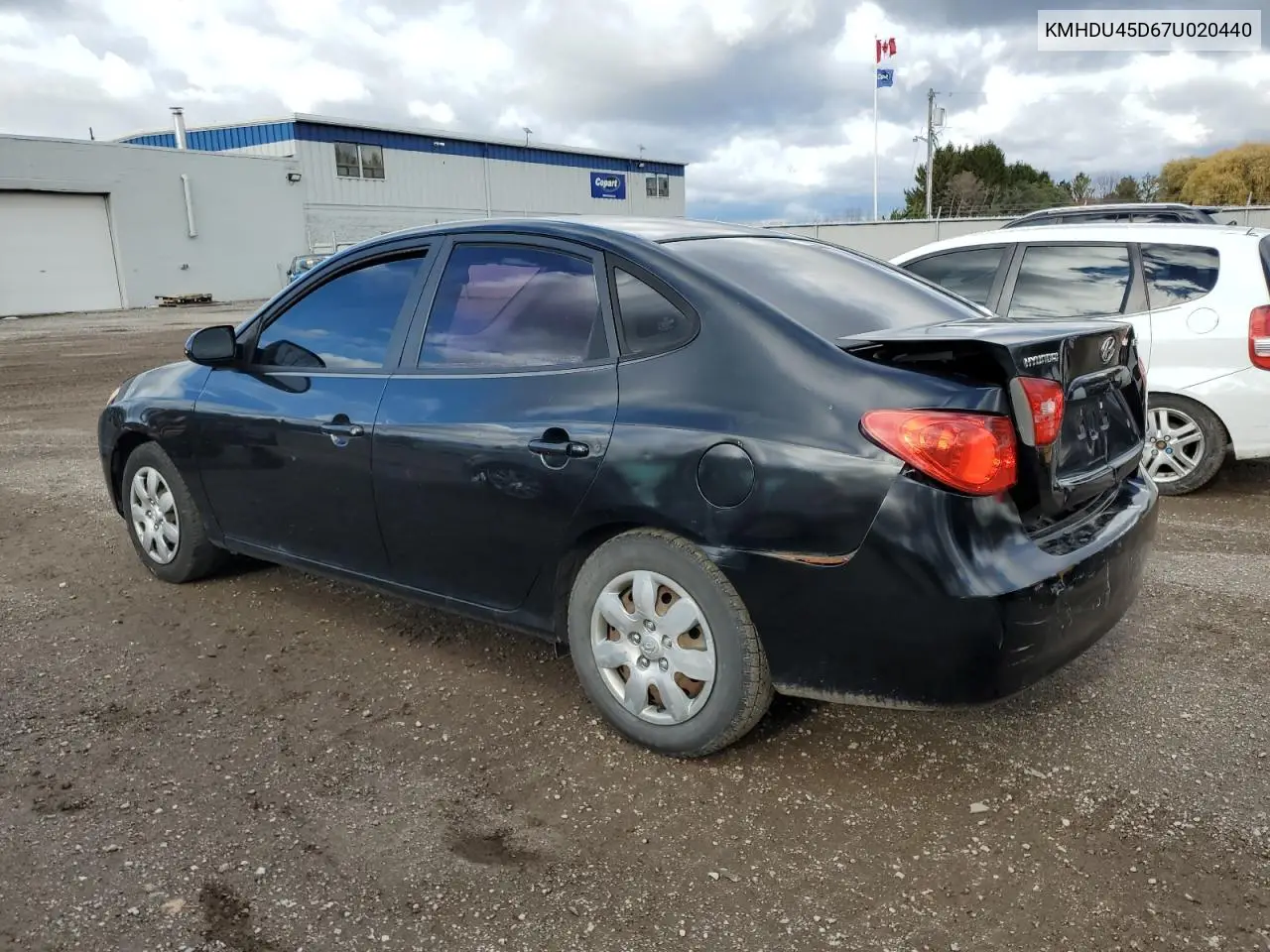 KMHDU45D67U020440 2007 Hyundai Elantra Gl