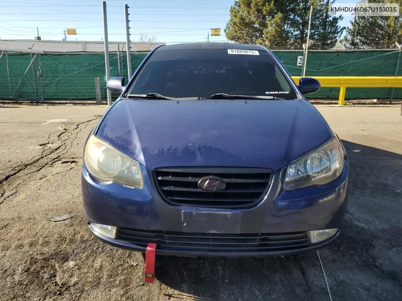 KMHDU46D67U153035 2007 Hyundai Elantra Gls