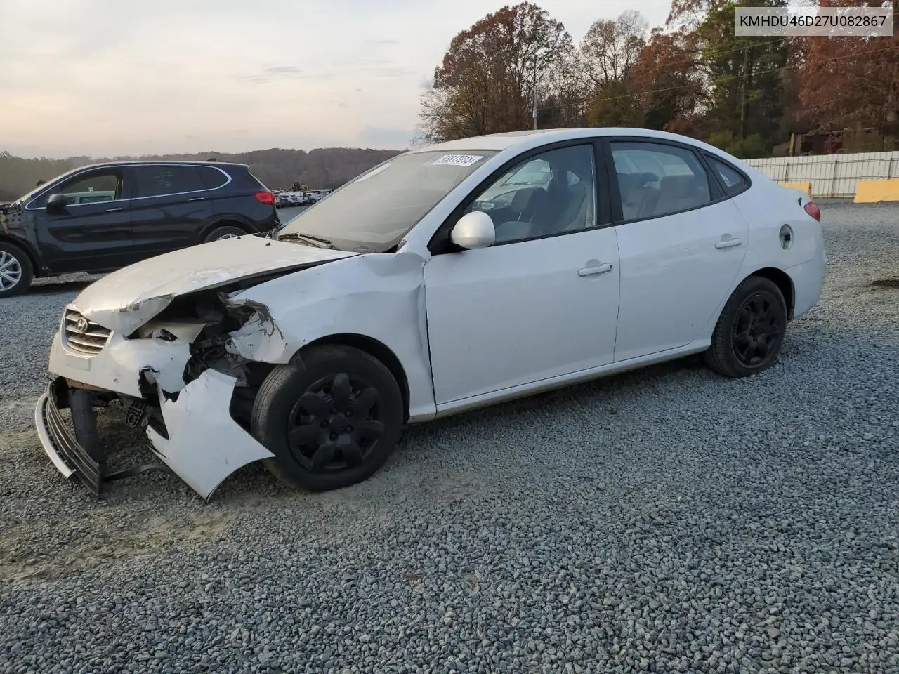 KMHDU46D27U082867 2007 Hyundai Elantra Gls