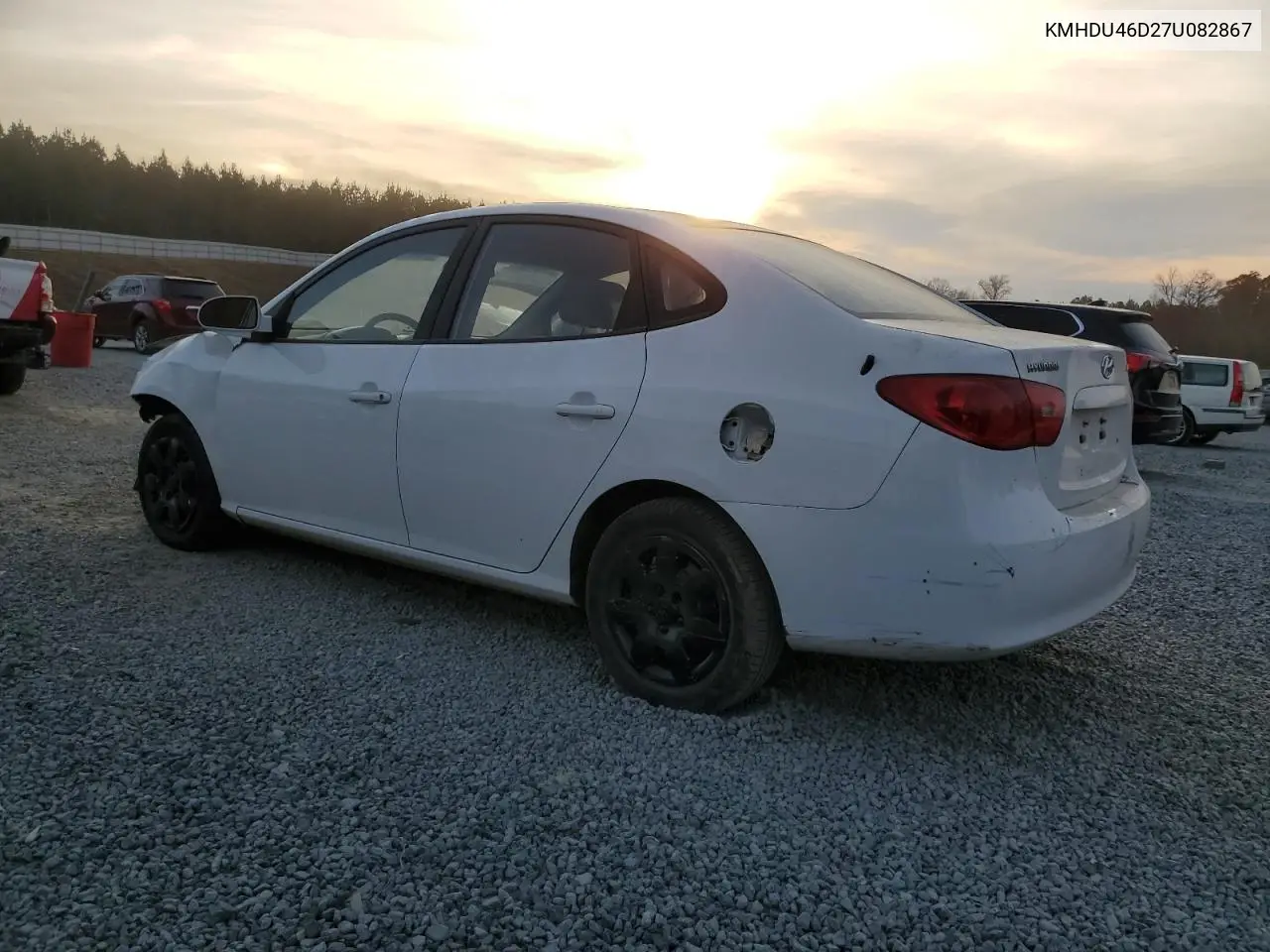 KMHDU46D27U082867 2007 Hyundai Elantra Gls