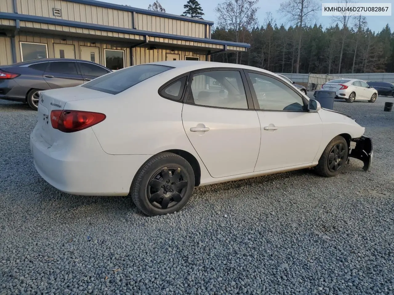 KMHDU46D27U082867 2007 Hyundai Elantra Gls