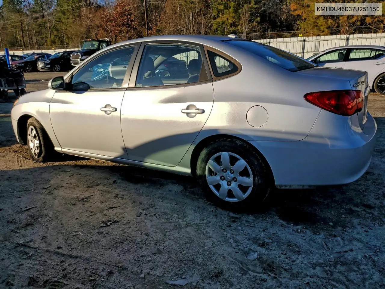 KMHDU46D37U251150 2007 Hyundai Elantra Gls