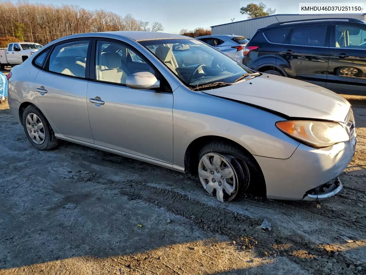 KMHDU46D37U251150 2007 Hyundai Elantra Gls