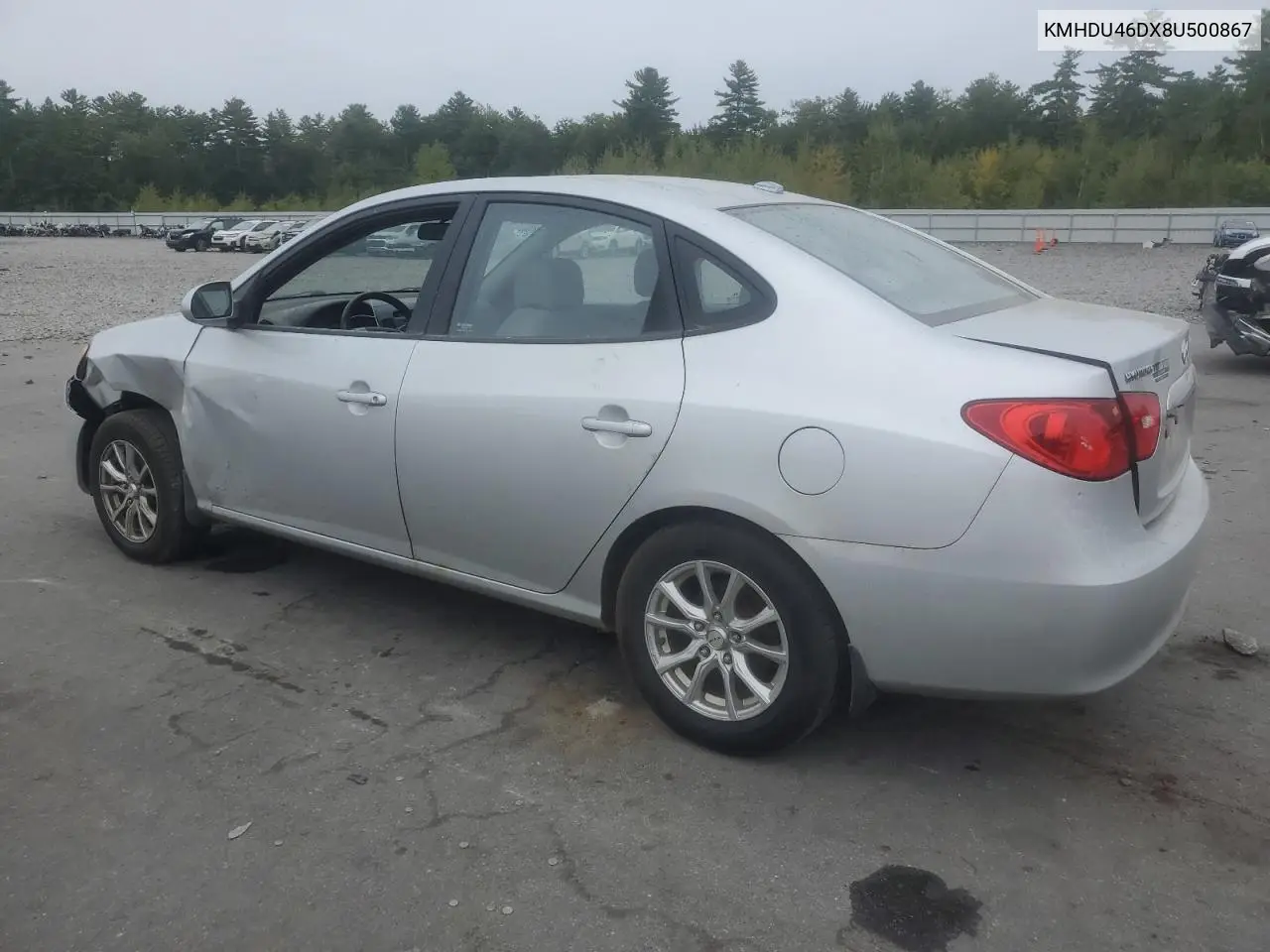 KMHDU46DX8U500867 2008 Hyundai Elantra Gls