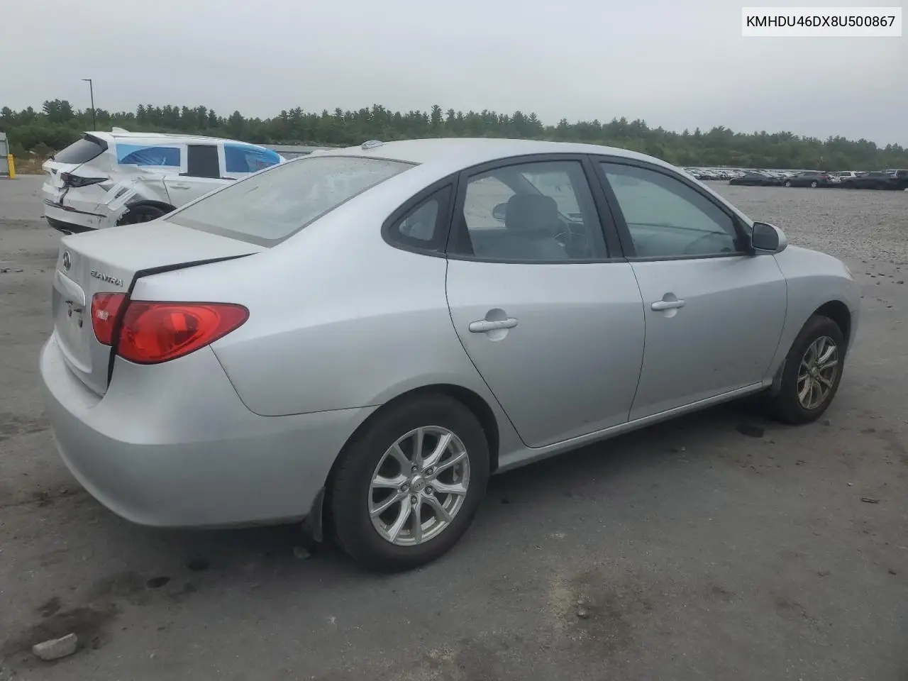 KMHDU46DX8U500867 2008 Hyundai Elantra Gls