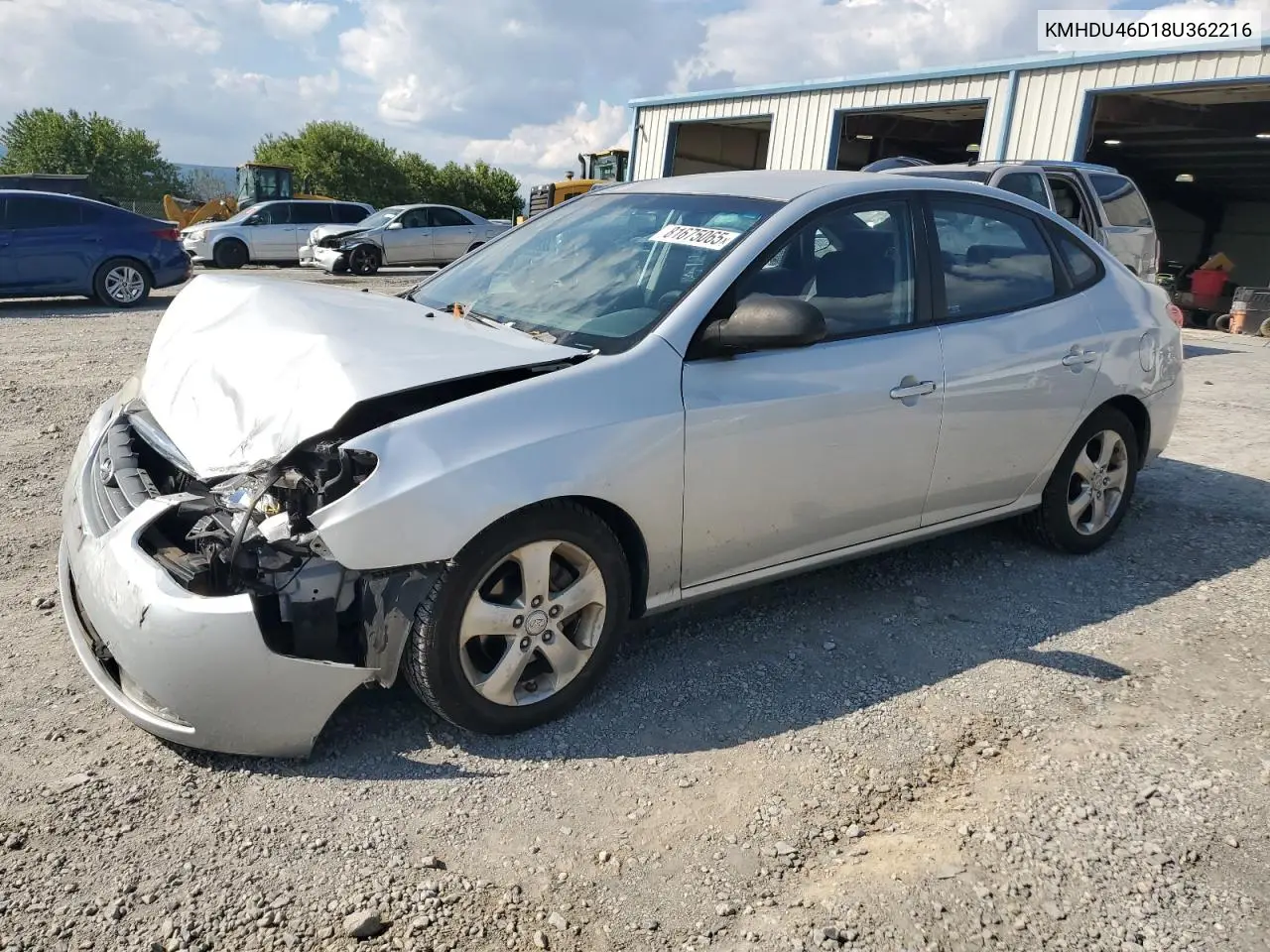 KMHDU46D18U362216 2008 Hyundai Elantra Gls