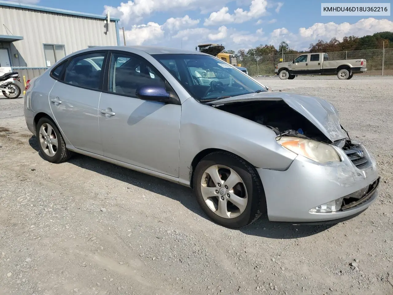 KMHDU46D18U362216 2008 Hyundai Elantra Gls